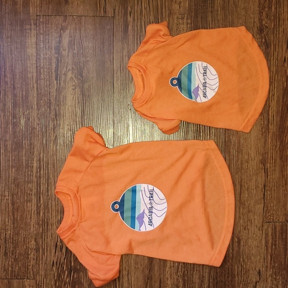 New Save The Planet with Arcadia Trail Dog T-Shirt 100% Recycled Materials XS&SM - Picture 3 of 9